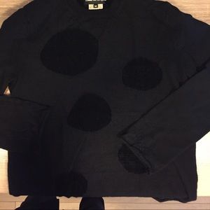 BLACK Comme des Garcon wool sweater